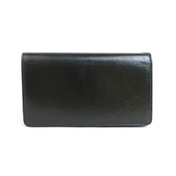 CHANEL Bifold Long Wallet VOTEZ COCO Leather Black Ladies