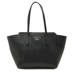 GUCCI Gucci Swing Tote Bag Shoulder Leather Black 354408