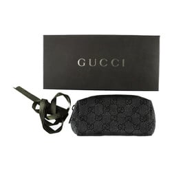 GUCCI Gucci Pouch 29596 Canvas Leather Black Cosmetic Accessory Case Pen Multi