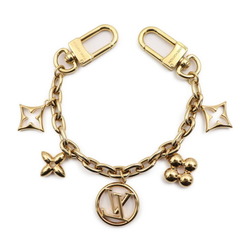 LOUIS VUITTON Bijou Sac Chain Blooming Keychain M00997 Metal Gold Monogram Flower Circle Logo Bag Charm Vuitton