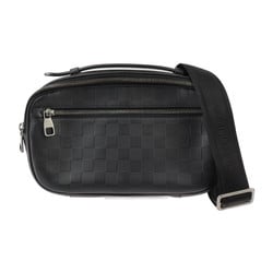 LOUIS VUITTON Louis Vuitton Umbrella Body Bag N41288 Damier Infini Onyx Silver Hardware 2WAY Clutch Second Waist