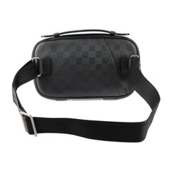 LOUIS VUITTON Louis Vuitton Umbrella Body Bag N41288 Damier Infini Onyx Silver Hardware 2WAY Clutch Second Waist