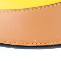 LOEWE Horseshoe Shoulder Bag A826303X03 Leather Yellow Brown Drawstring