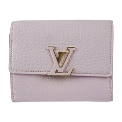 LOUIS VUITTON Portefeuil Capucines XS Trifold Wallet M81420 Taurillon Leather Pink Red Gold Hardware Vuitton