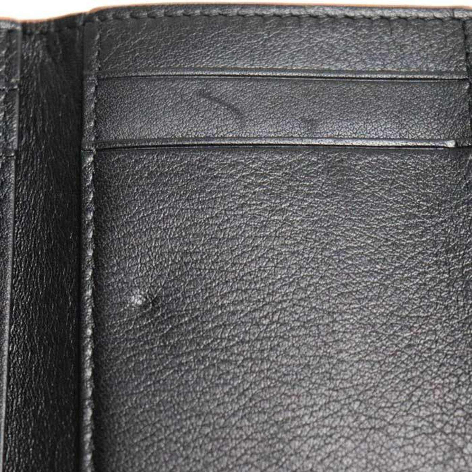 LOEWE Anagram Trifold Wallet Black C821TR2X02 Women's
