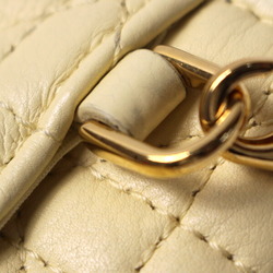 Christian Dior Dior CARO Phone Holder Shoulder Bag Yellow S5105UWHC Chain Ladies