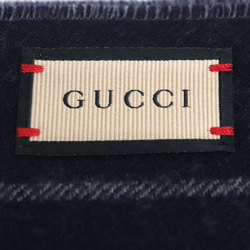 GUCCI Gucci Bee & Star Muffler Navy Gray 430583 Unisex