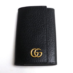 GUCCI Gucci GG Marmont Leather Key Case Black 435305 DJ20T 1000 Unisex