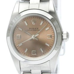 Polished ROLEX Oyster Perpetual 76080 T Serial Automatic Ladies Watch BF567358