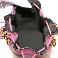 FENDI Montresor Small 2Way Shoulder Bag Pink/Khaki 8BS010 Women's