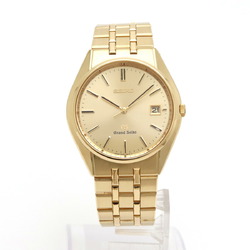 SEIKO GRANDSEIKO Grand Seiko GS Date Gold Dial 18KT K18YG 750 Men's Quartz Watch 9587-8010