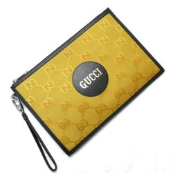 GUCCI OFF THE GRID Clutch Bag Yellow Black 625598 Unisex