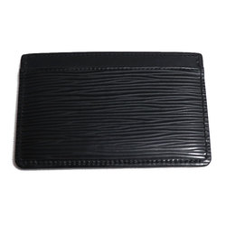 LOUIS VUITTON Louis Vuitton Card Case Porto Carte Sample Black M63512 CA3260