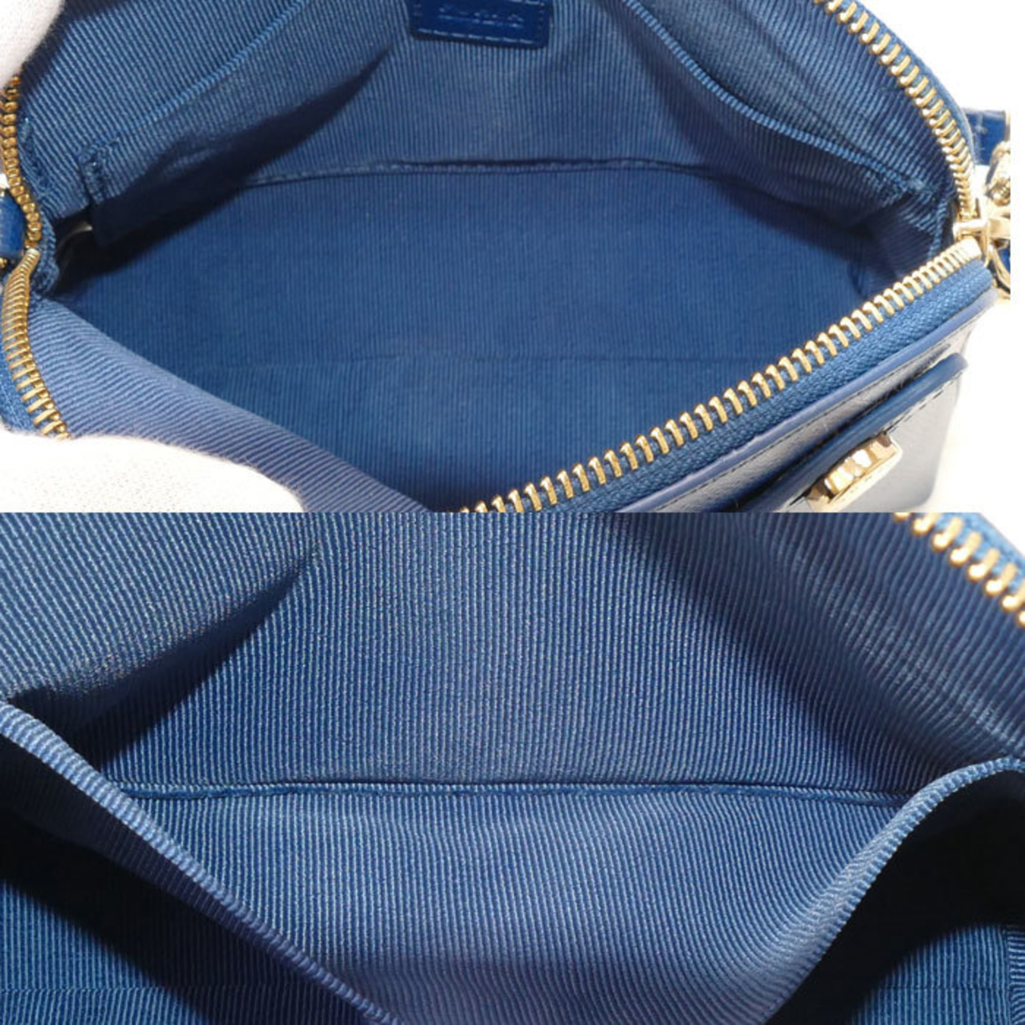 Furla Piper Mini Shoulder Bag Blue 943658