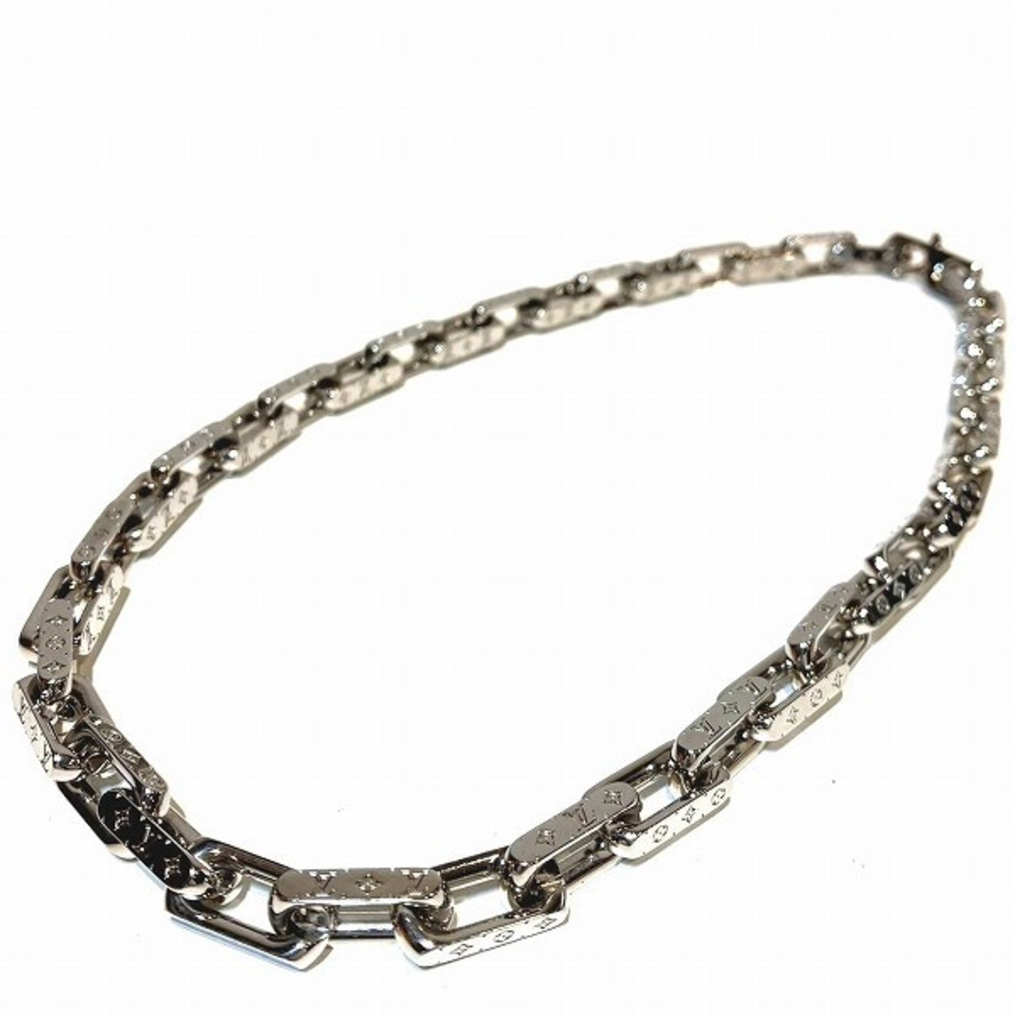 Louis Vuitton Collier Chain Monogram Necklace M64196 Brand Accessories Unisex