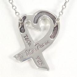 Tiffany Loving Heart Silver Necklace Diamond Total Weight Approx. 2.7g 43cm Jewelry