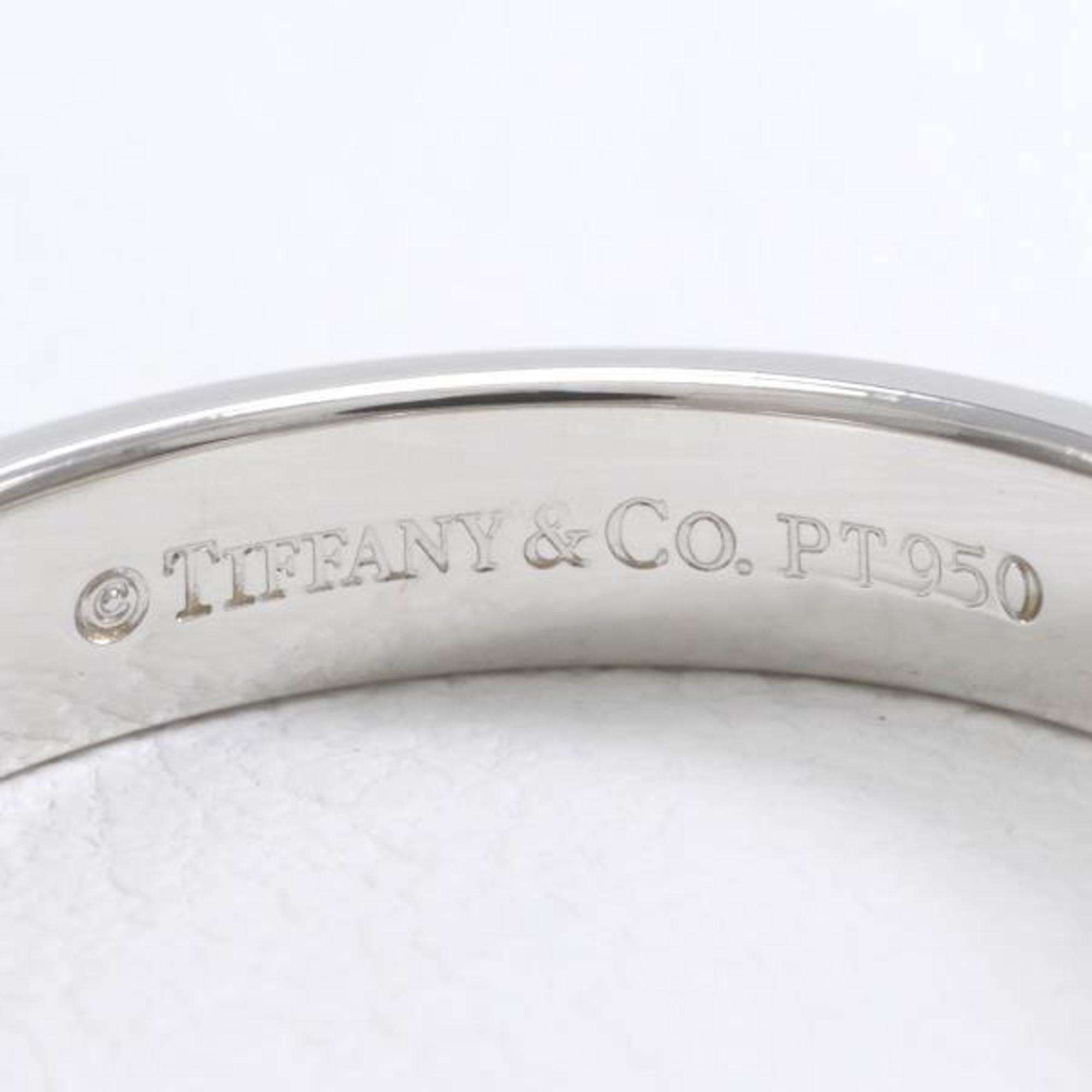 Tiffany Stacking Band PT950 Ring No. 8 Total Weight Approx. 4.3g Jewelry