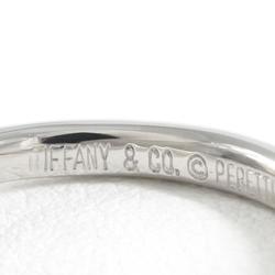 Tiffany Curved Band PT950 Ring No. 7 Total Weight Approx. 3.0g Jewelry