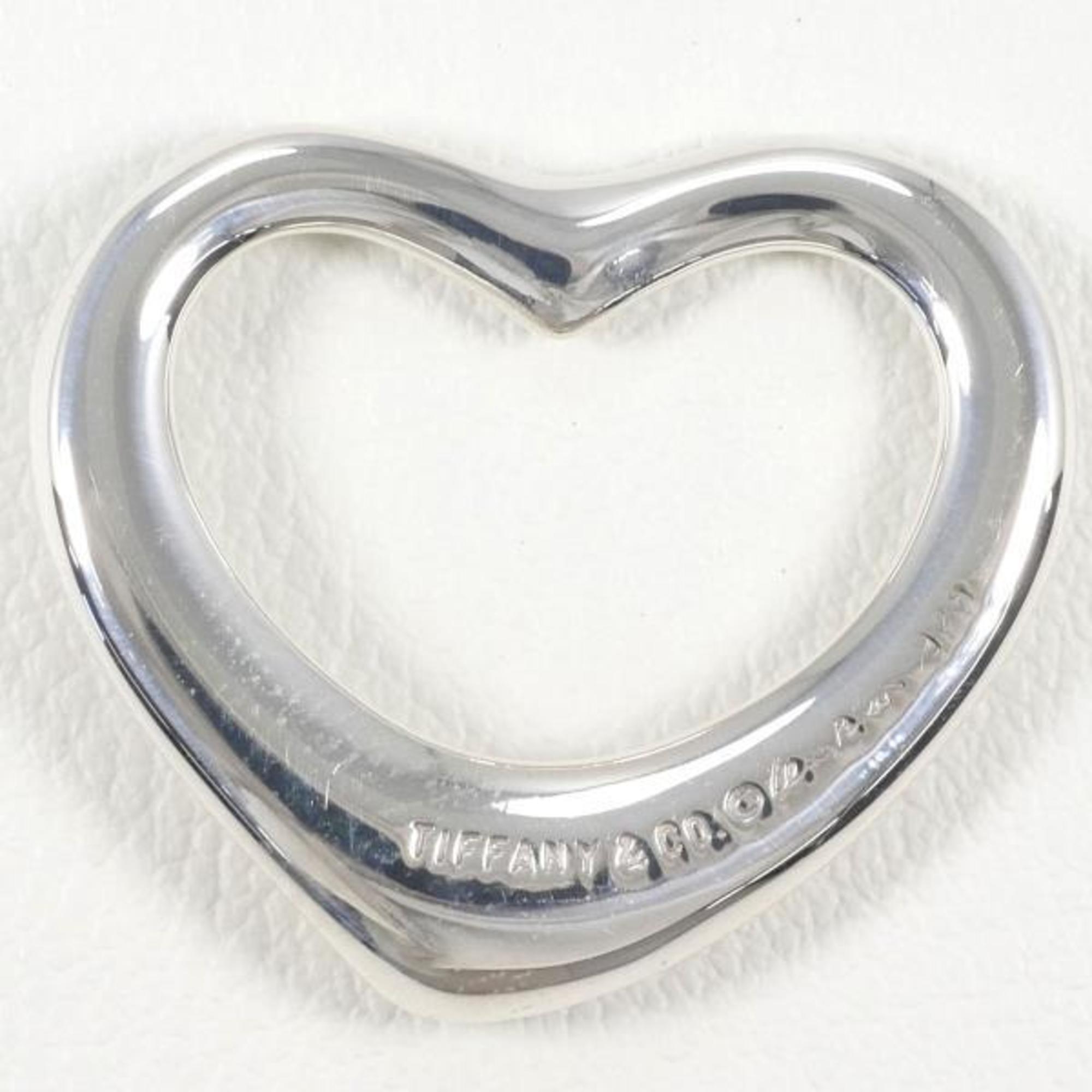 Tiffany Open Heart Silver Pendant Top Total Weight Approx. 3.5g Jewelry