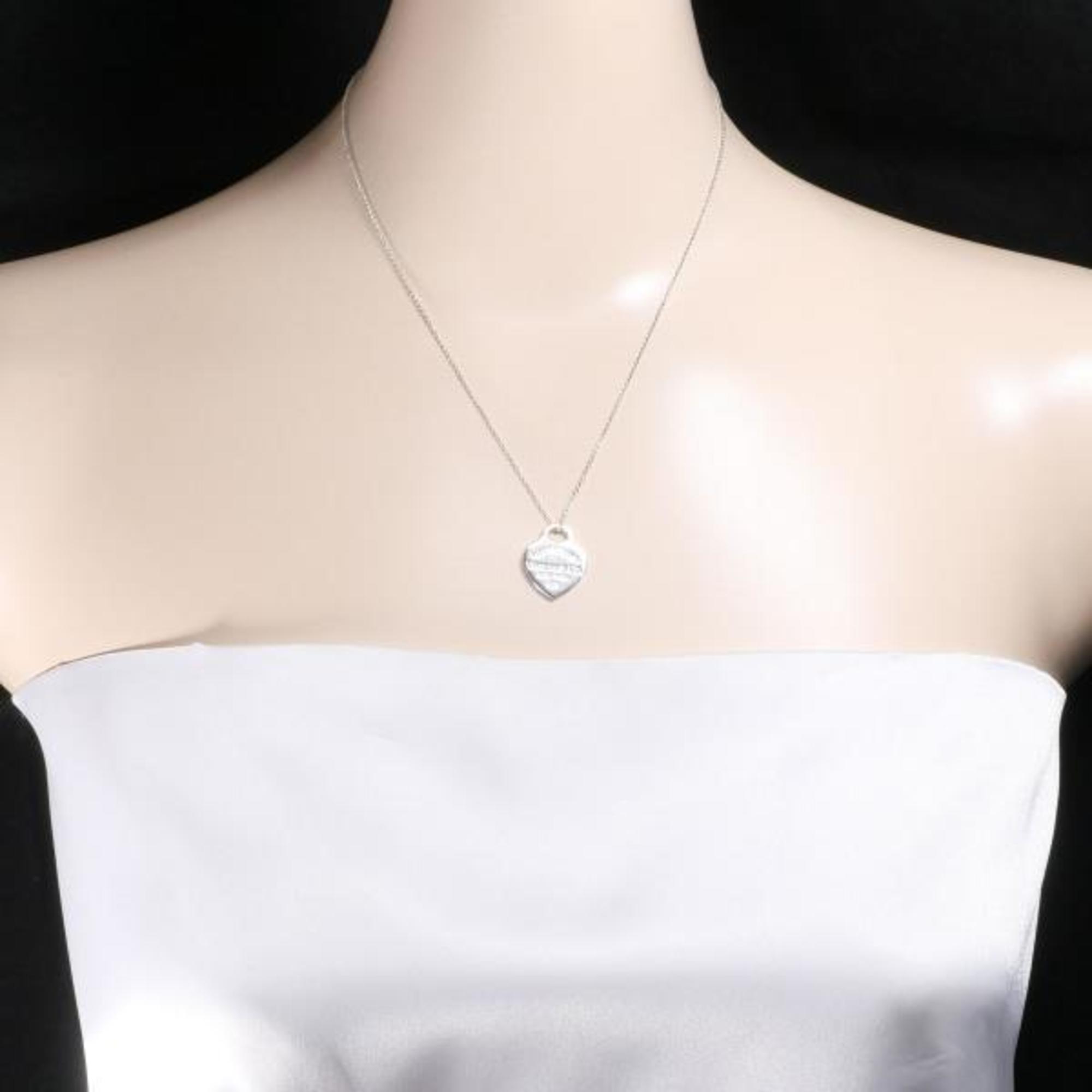 Tiffany Return to Heart Silver Necklace Total Weight Approx. 3.3g 42cm Jewelry