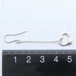 Tiffany Open Heart Silver Earrings Total Weight Approx. 2.3g Jewelry