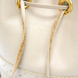 J&M Davidson Carnival M 1494N7314 Women's Leather Shoulder Bag Beige