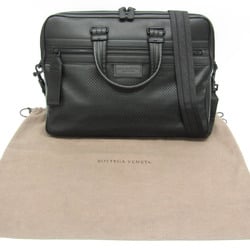 Bottega Veneta Intrecciato Men's Leather Handbag,Shoulder Bag Black