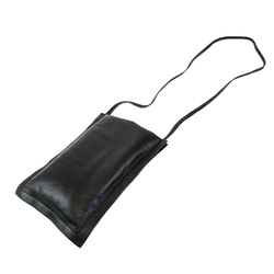 Salvatore Ferragamo Smartphone Pouch JP220293 Women's Leather Shoulder Bag Black