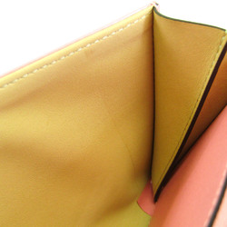 Delvaux Women's Leather Chain/Shoulder Wallet Pink