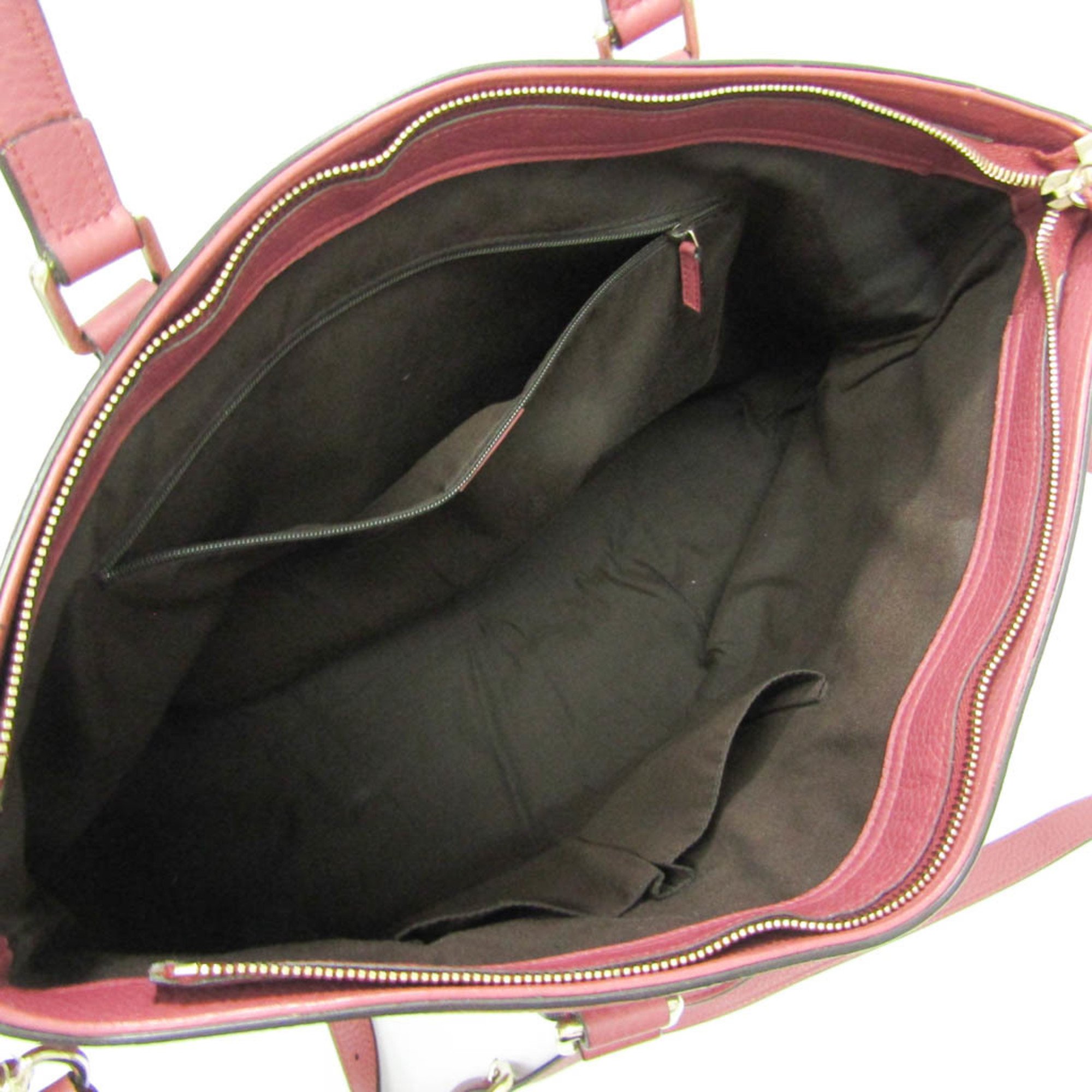 Gucci Bamboo Fringe 365345 Women,Men Leather,Bamboo Handbag,Shoulder Bag Pink Red
