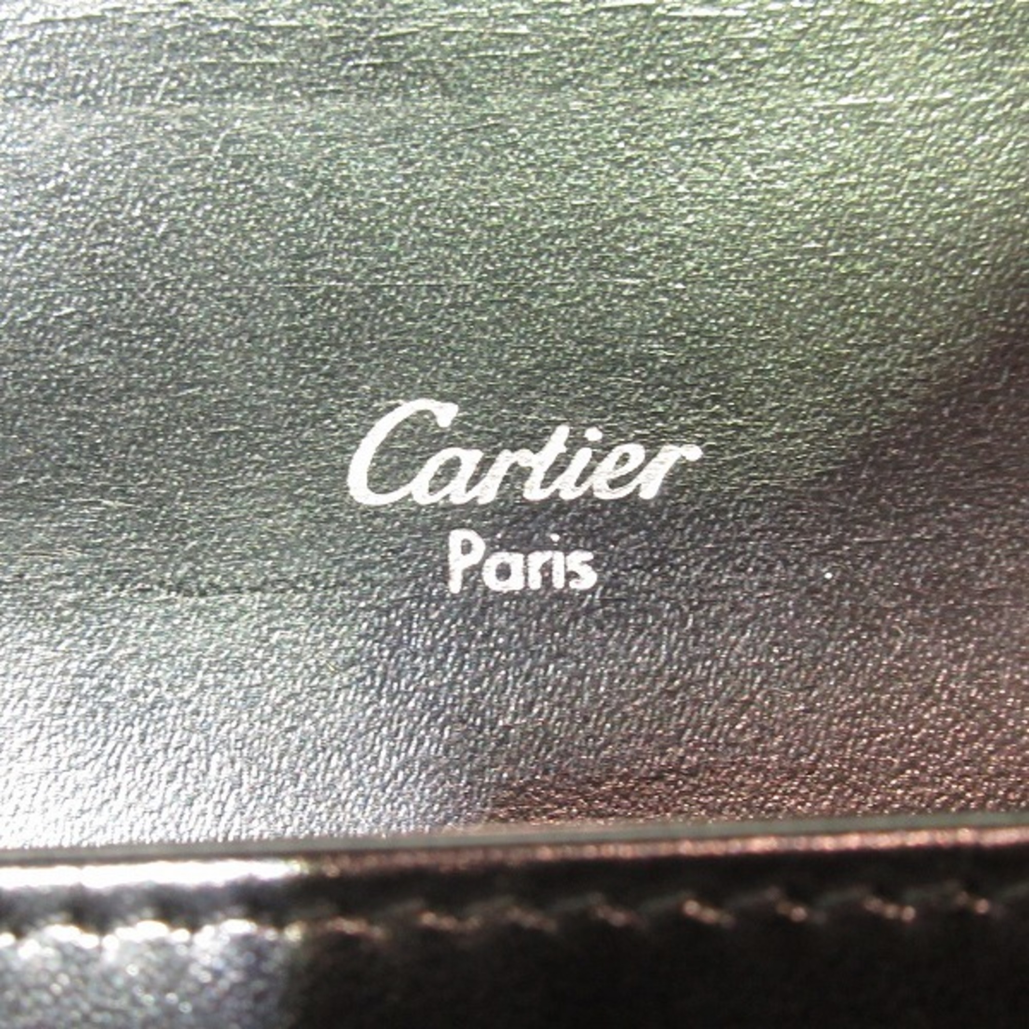 Cartier Love Collection Calf Leather L3000742 Wallet Bifold Men's