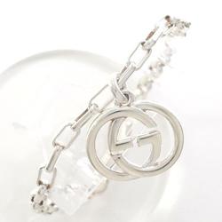 Gucci Interlocking G Silver Bracelet Total Weight Approx. 12.1g 19.5cm Jewelry