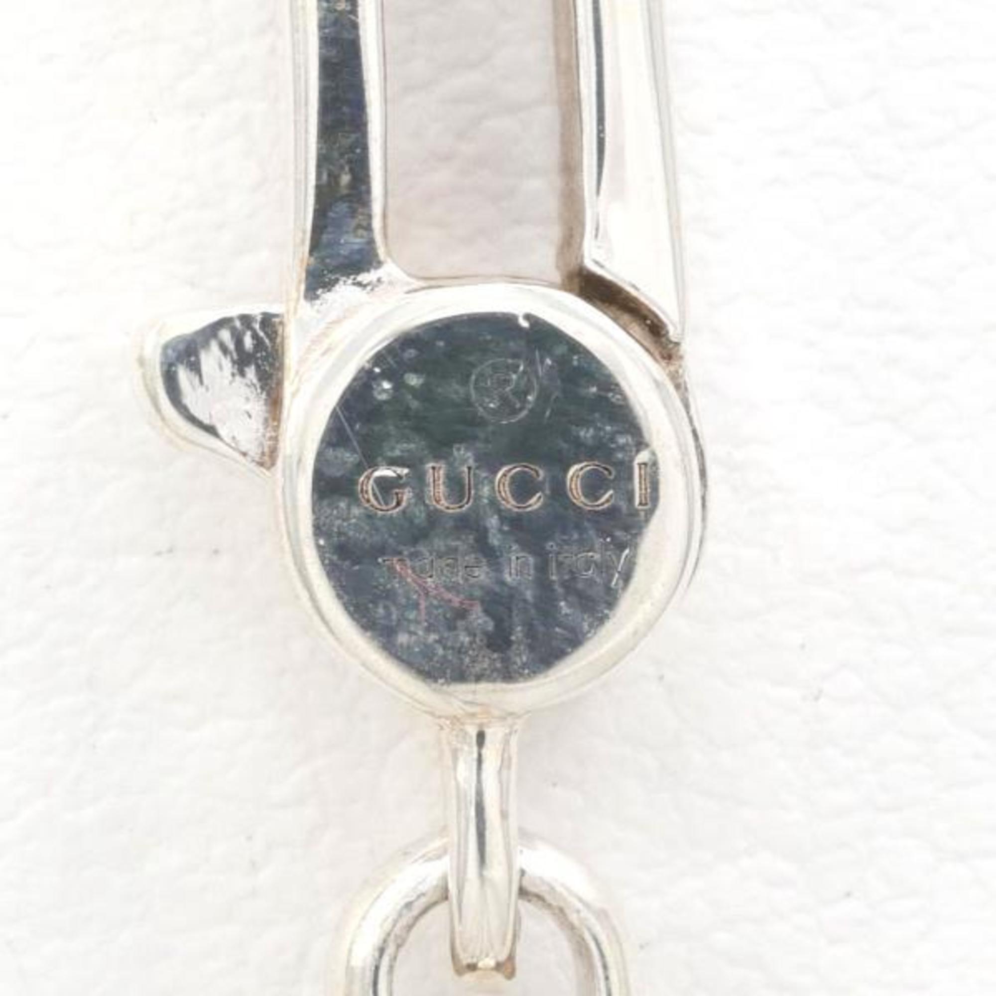 Gucci Interlocking G Silver Bracelet Total Weight Approx. 12.1g 19.5cm Jewelry