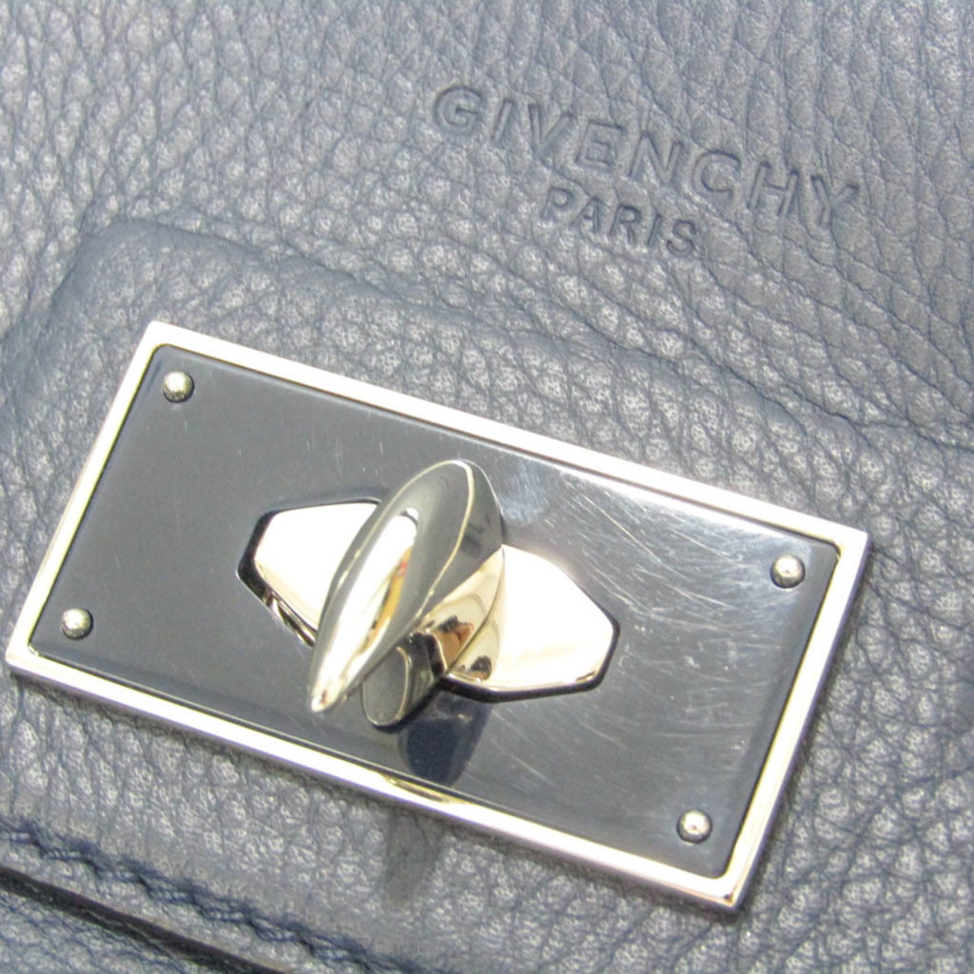 Givenchy Men's Leather Handbag,Shoulder Bag Navy