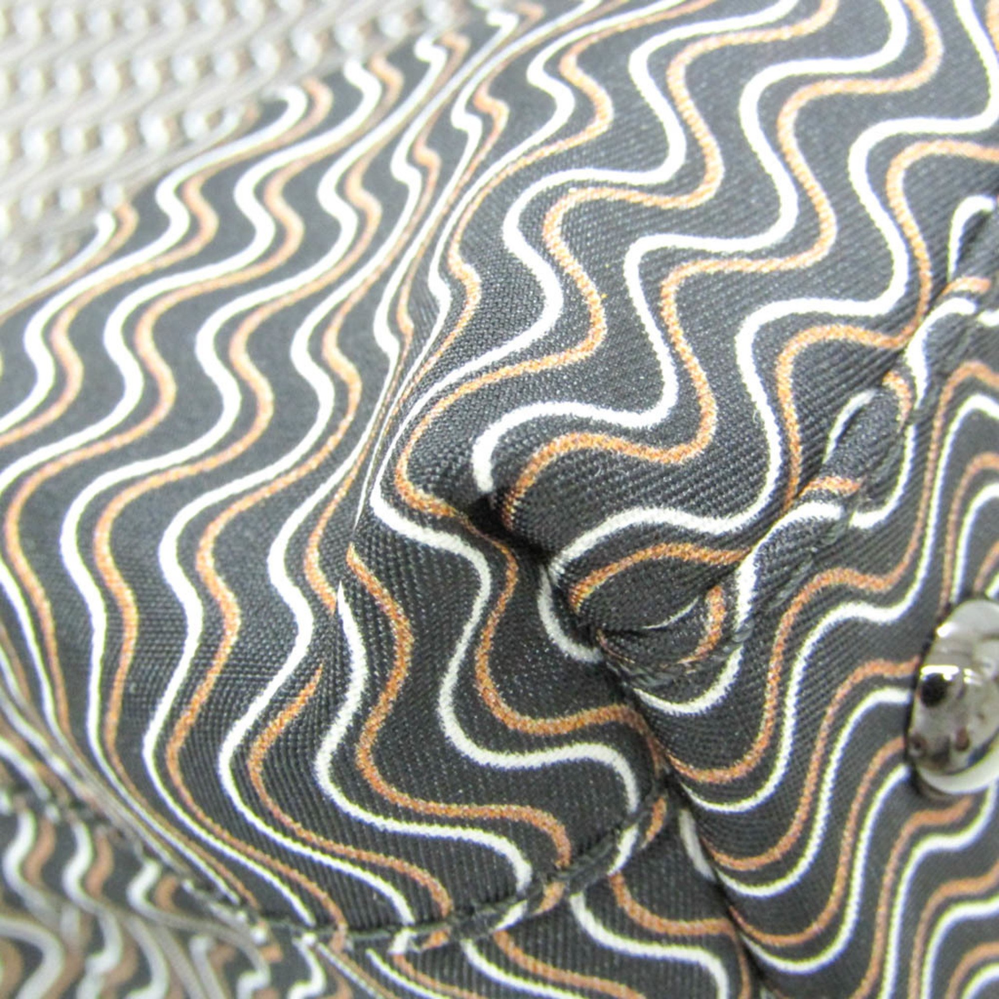 Zanellato Wave Pattern Postina Women's Leather,Nylon Handbag,Shoulder Bag Black,Brown,White