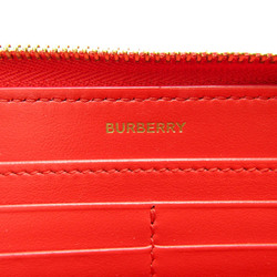 Burberry 8023298 Women's Leather Long Wallet (bi-fold) Red Color