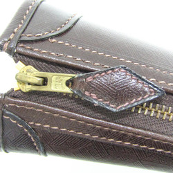 Hermes Men's Leather Clutch Bag Dark Brown