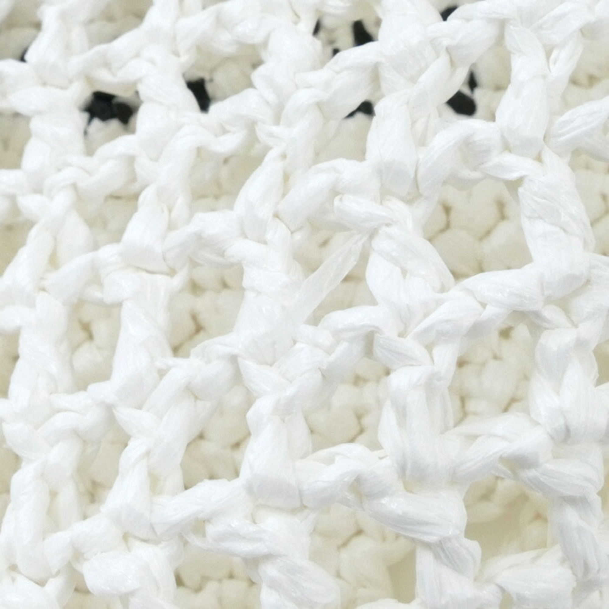 PRADA Prada Crochet Tote Bag White 1BG393 Women's