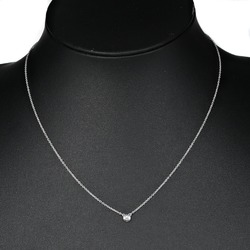 Tiffany TIFFANY&Co. Visor Yard Necklace 925 Silver Diamond Approx. 1.6g