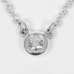 Tiffany TIFFANY&Co. Visthe Yard Necklace 925 Silver Diamond Approx. 1.6g