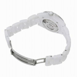 Chanel J12 White Ceramic 12P Diamond H5705 Men's Watch