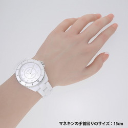 Chanel J12 White Ceramic 12P Diamond H5705 Men's Watch