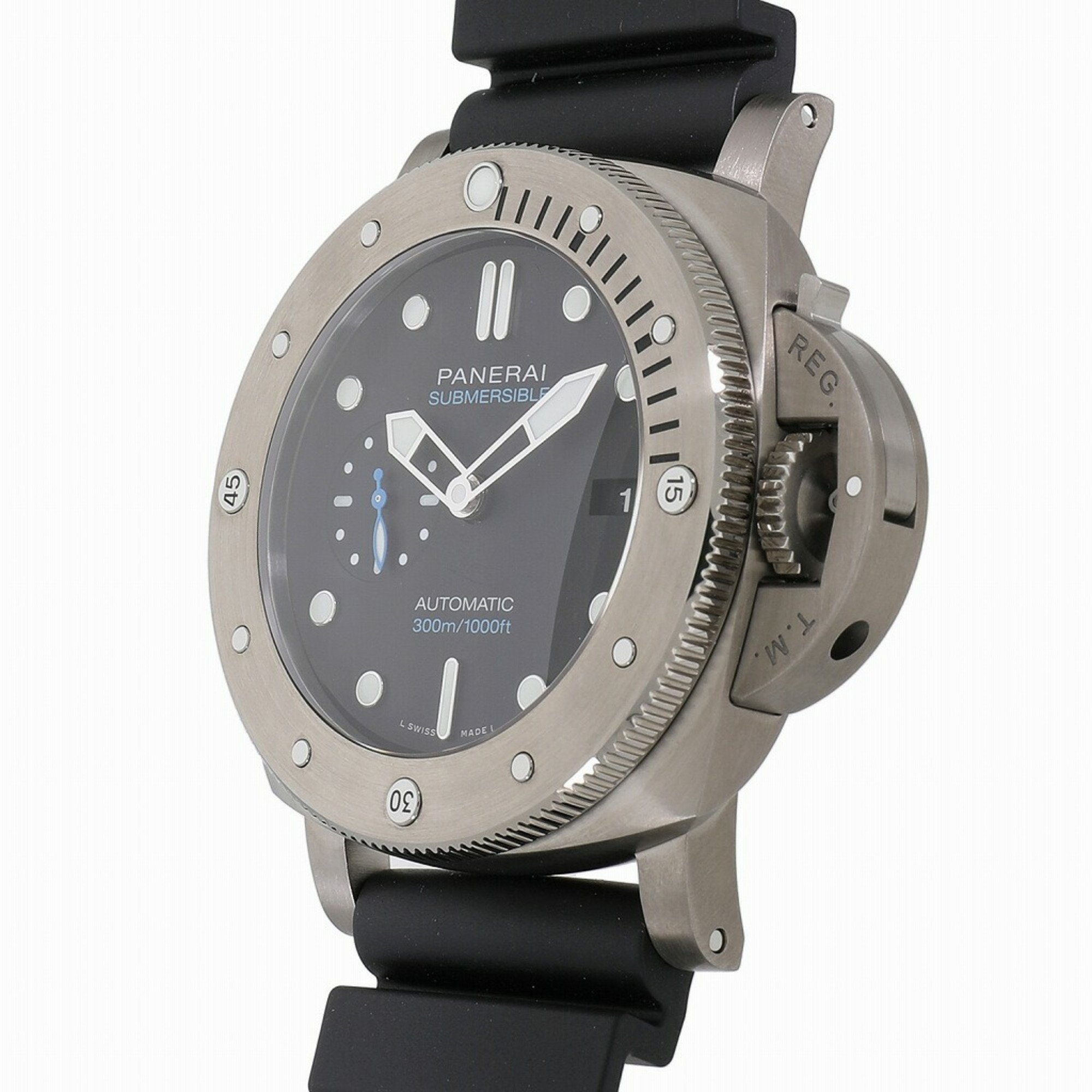 Panerai Submersible 47MM Black PAM02305 Men's Watch