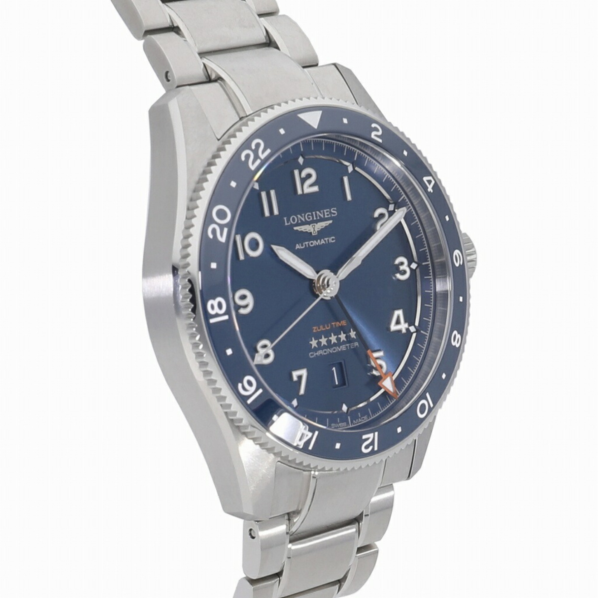 Longines Spirit Zulu Time Blue L3.812.4.93.6 Men's Watch