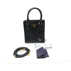 PRADA Saffiano Luxe 2Way Shoulder Bag Black 1BA358_NZV_F0002_V_OOO Women's