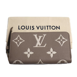 LOUIS VUITTON Zippy Wallet Long Round Zipper Bicolor Empreinte Tourtrail Crème M69794 IC Chip Ladies