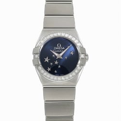 Omega Constellation Quartz 24mm 123.15.24.60.03.001 Blue Ladies Watch