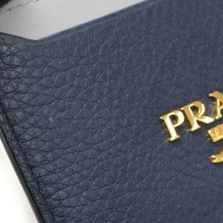 PRADA Prada leather card case navy/gray 1MC208 2BG5 F0XQX