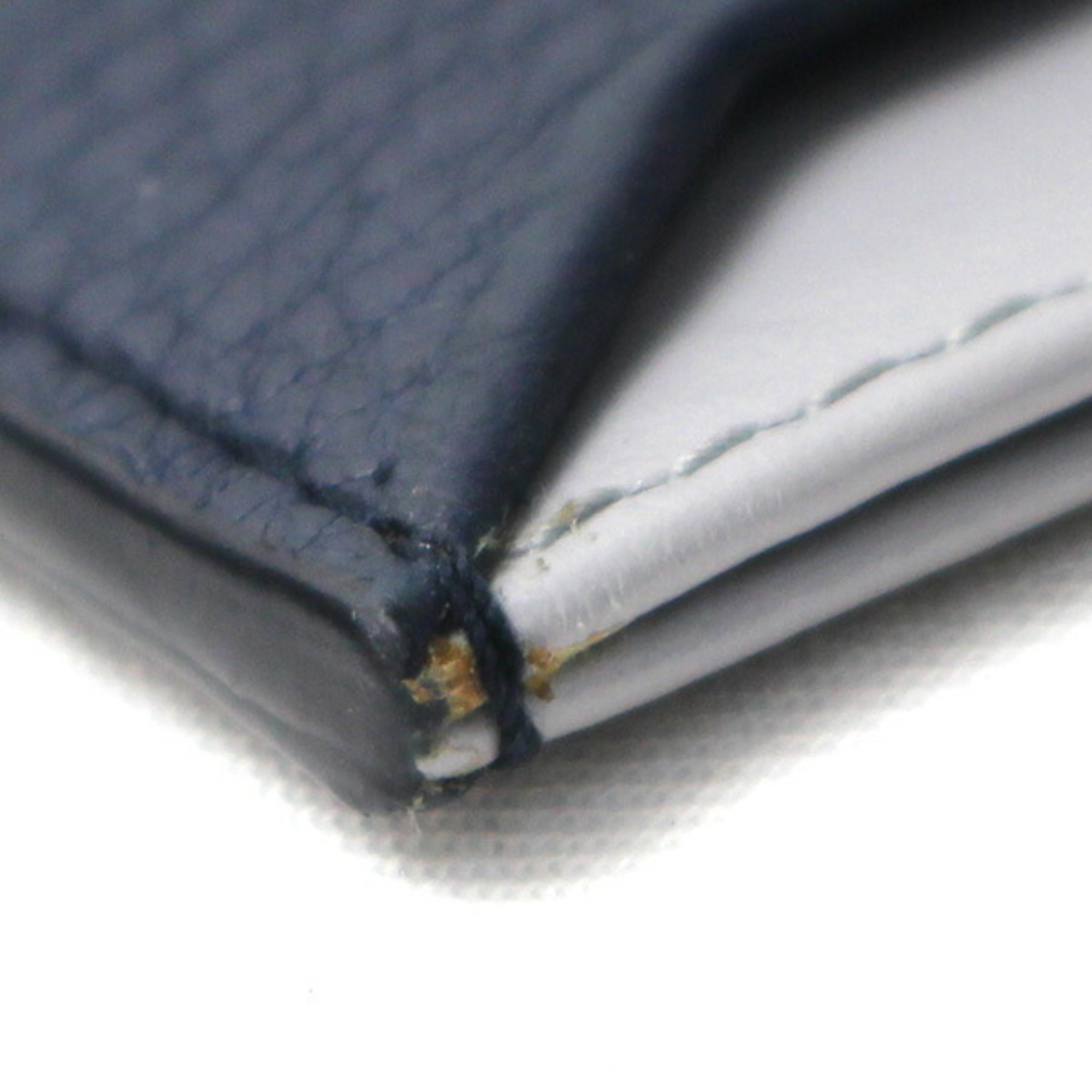 PRADA Prada leather card case navy/gray 1MC208 2BG5 F0XQX