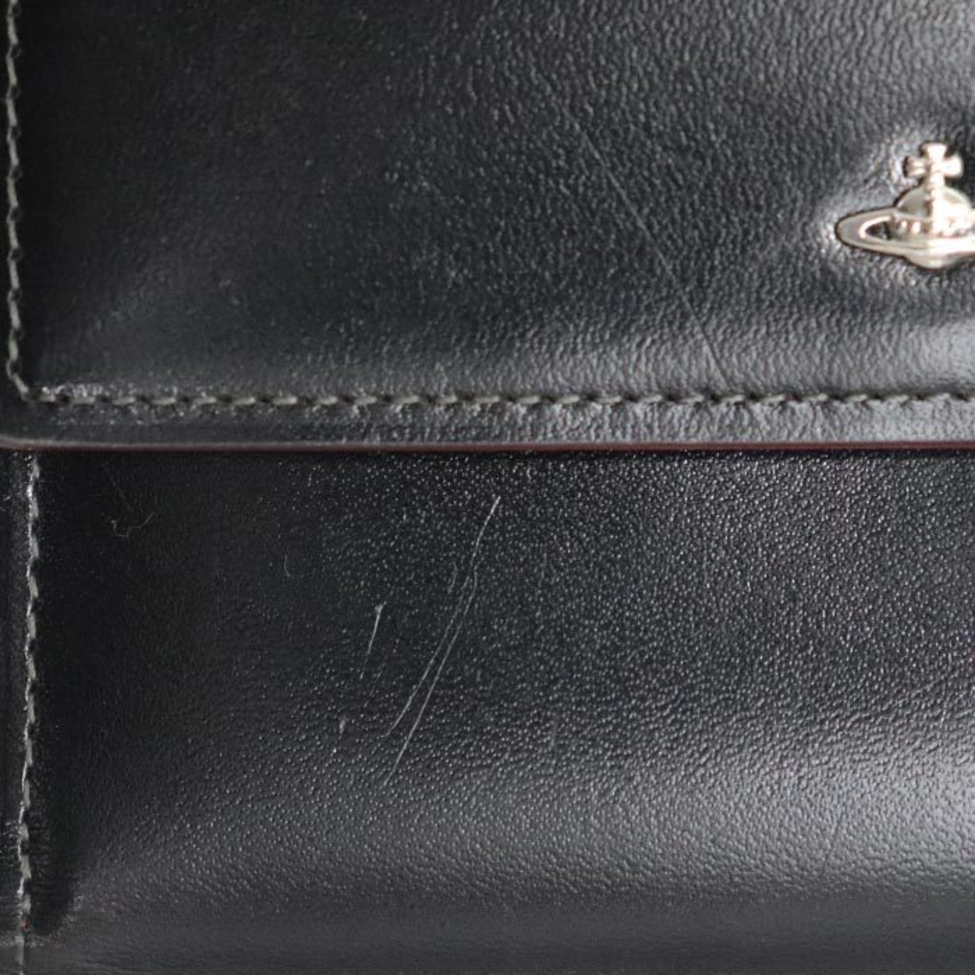 Vivienne Westwood SIMPLE TINY ORB Trifold Wallet Black 3318D7K Women's